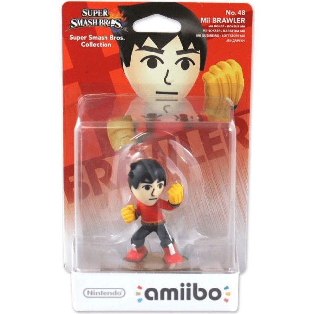 amiibo-фигурка Mii-драчуна. Да, это официальный перевод.